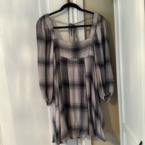 Urban outfitters lachlan flannel babydoll dress
